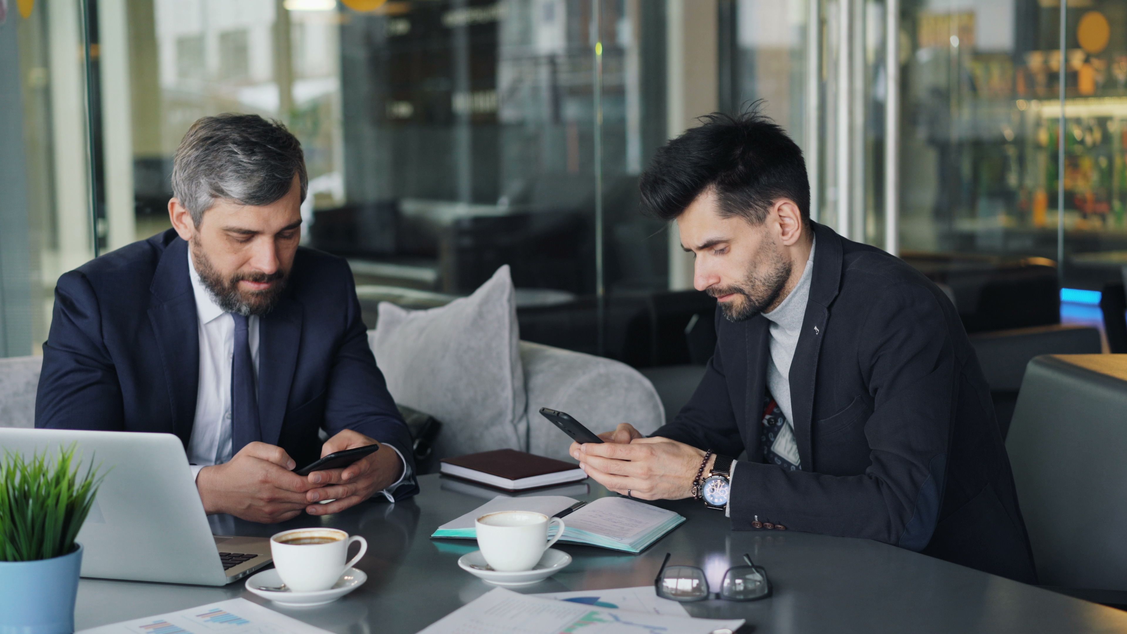 Two people reviewing setup details together